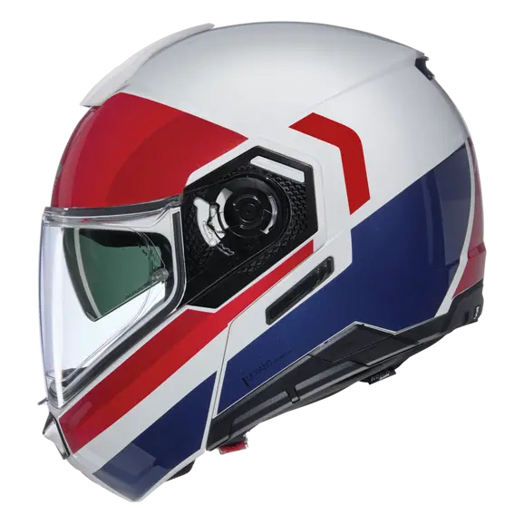 NOLAN N90-3 ROBOTO 345 Modular Casco Bianco Rosso Azul