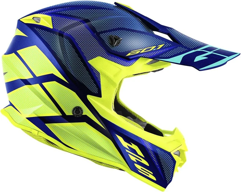GIVI 60.1 INVERT CASCO DE CROSS AZUL AMARILLO MATE (NVLY)