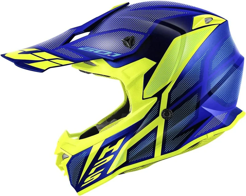 GIVI 60.1 INVERT CASCO DE CROSS AZUL AMARILLO MATE (NVLY)