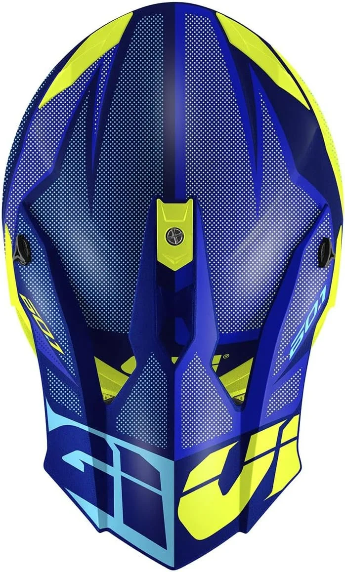 GIVI 60.1 INVERT CASCO DE CROSS AZUL AMARILLO MATE (NVLY)