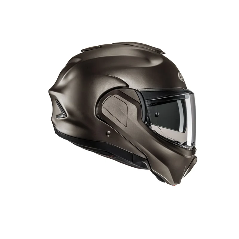 HJC F100 UNI casco modular de moto Semi Mate Titanium