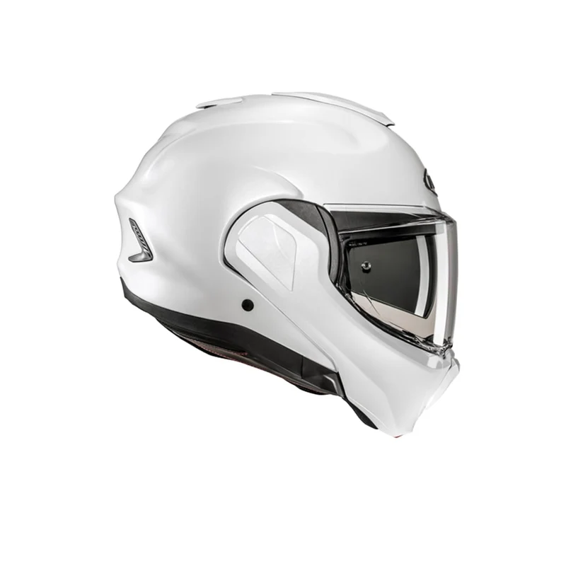 HJC F100 UNI casco modular de moto integral Perla blanca