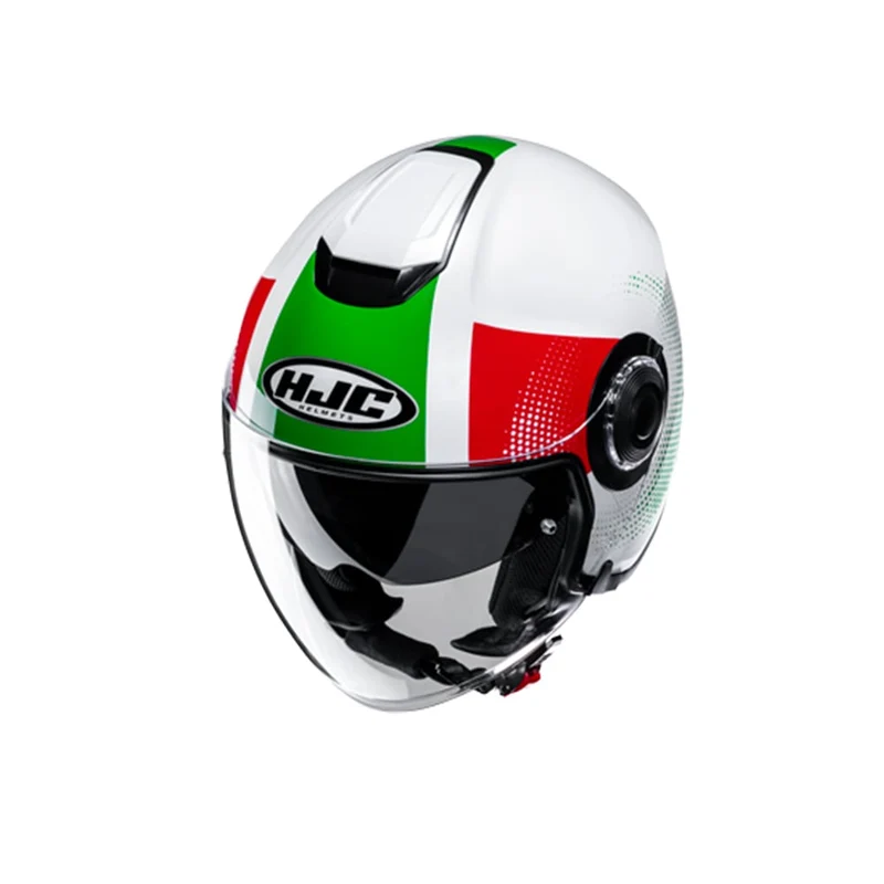HJC i40N PYLE MC41 Casco Jet Para Moto Para Turismo Urbano