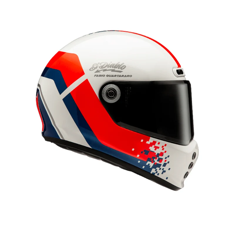HJC V10 FQ20 RETRO MC21 motocicleta estilo vintage integral Casco