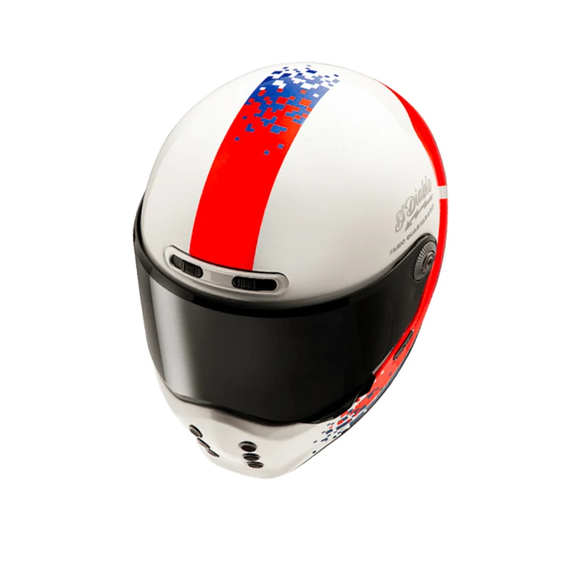 HJC V10 FQ20 RETRO MC21 motocicleta estilo vintage integral Casco