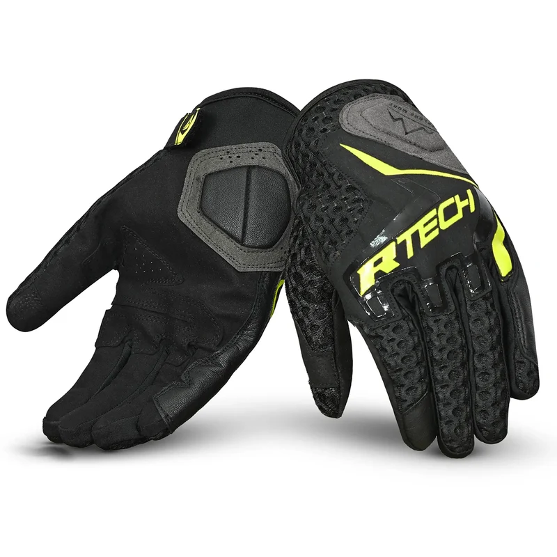 R-TECH RIDE PRO VERANO GUANTES DE MOTO HOMBRE AMARILLO