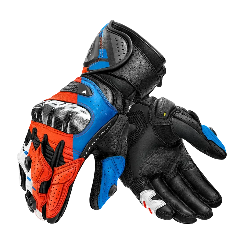 SHIMA RS-3 GUANTES DE MOTO HOMBRE NEGRO AZUL ROJO
