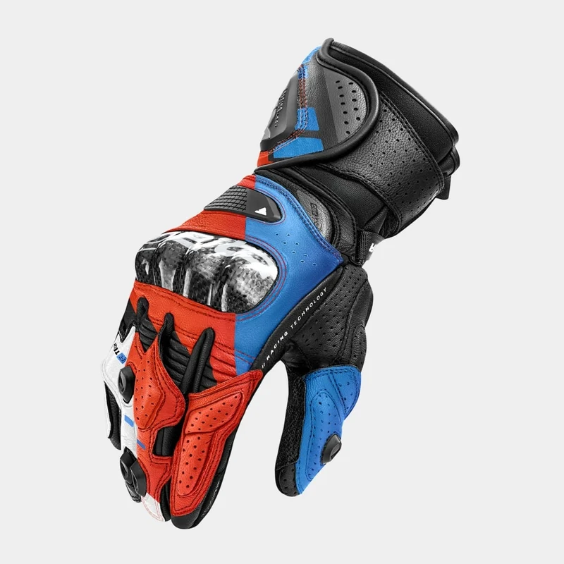 SHIMA RS-3 GUANTES DE MOTO HOMBRE NEGRO AZUL ROJO