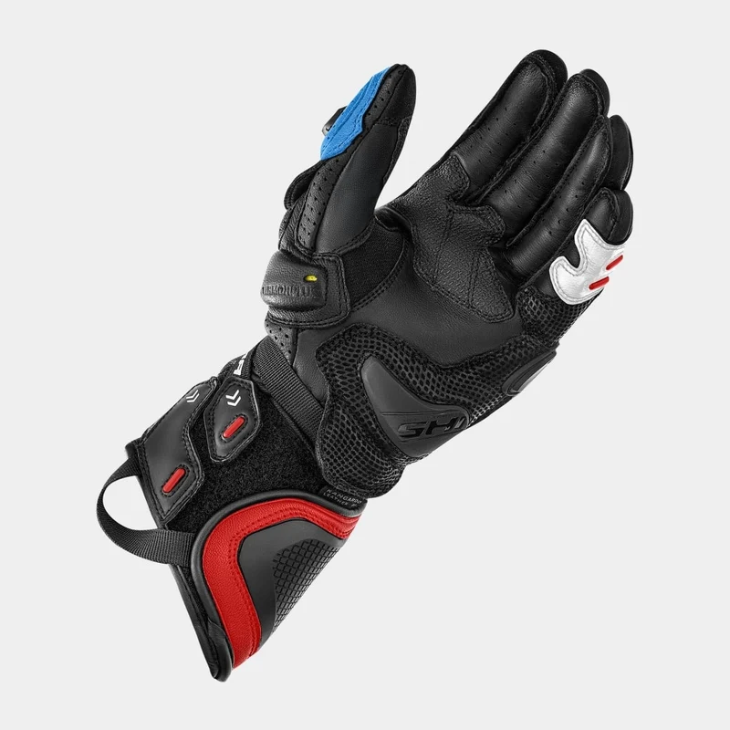 SHIMA RS-3 GUANTES DE MOTO HOMBRE NEGRO AZUL ROJO