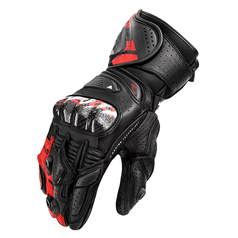 SHIMA RS-3 GUANTES DE MOTO HOMBRE NEGRO ROJO