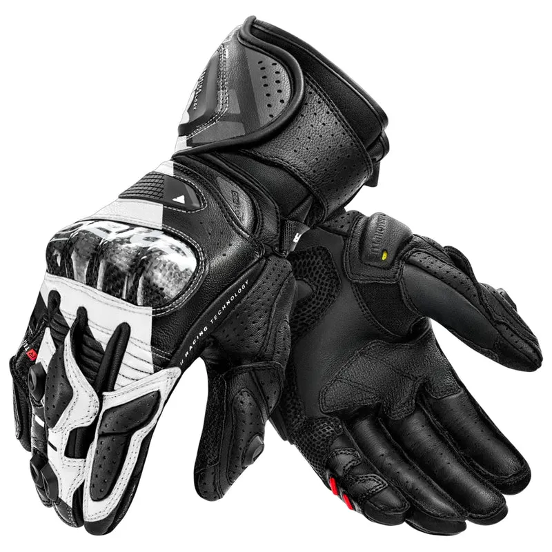 SHIMA RS-3 GUANTES DE MOTO HOMBRE NEGRO BLANCO