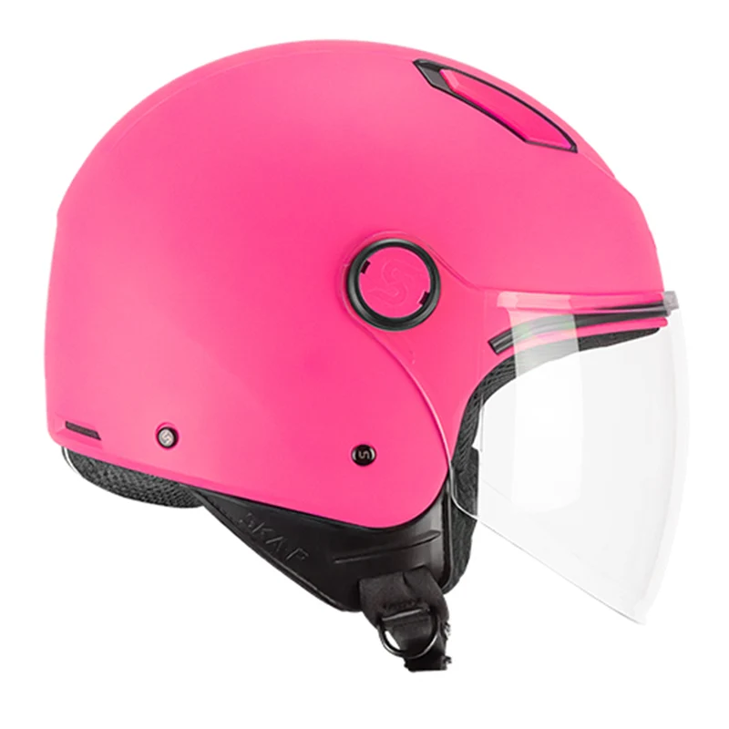 SKA-P 1LHA LUKE MONO JET CASCO Rosa neón mate