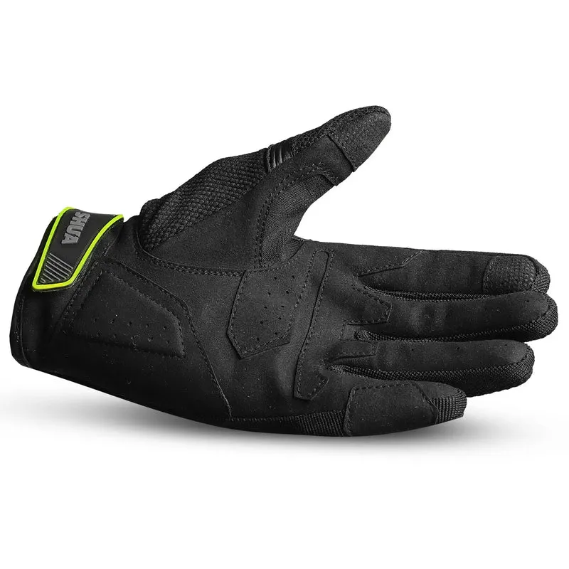 SHUA SEA BREEZE GUANTES DE MOTO DE HOMBRE NEGRO AMARILLO FLOU