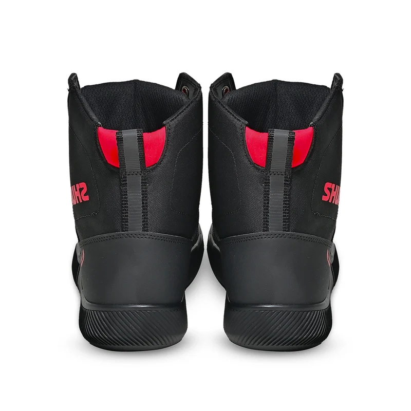 SHUA ODDIN URBANA BOTAS DE MOTO HOMBRE NEGRO ROJO