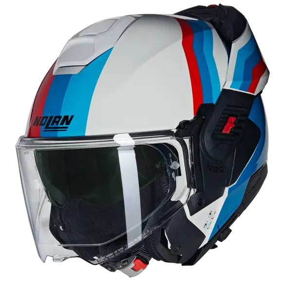 NOLAN N120-1 LINEO 347 MODULAR CASCOS BIANCO BLU ROSSO