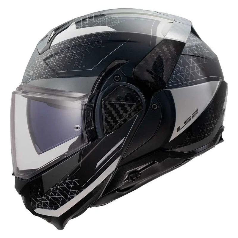 LS2 FF910 ADVANT II ASTRAL CASCO MODULAR MOTOCICLETA GRIS