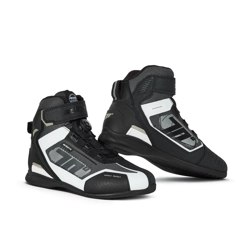 SEVENTY DEGREES SD-BR3 VELOCE PRO BOTAS DE MOTO NEGRO BLANCO