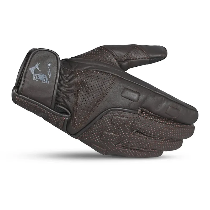 BELA APOLO GUANTES DE MOTO PIEL MARRON