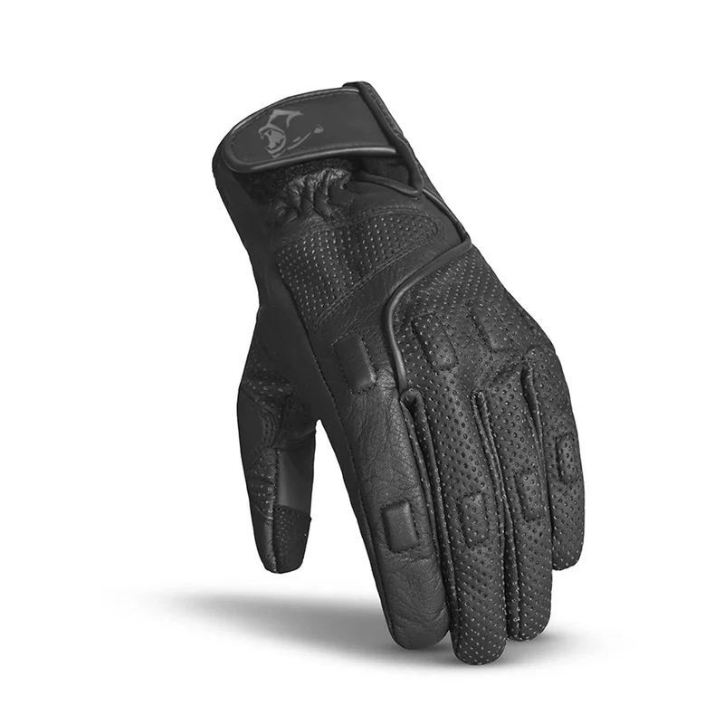 BELA APOLO GUANTES DE MOTO PIEL VERANO MUJER NEGRO