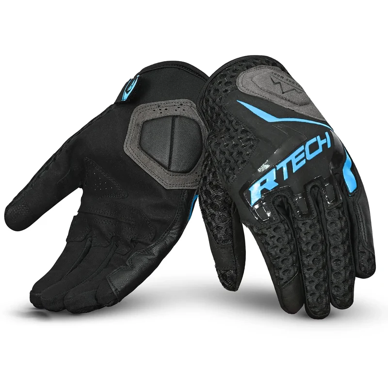 R-TECH RIDE PRO VERANO GUANTES DE MOTO MUJER TURQUOISE NEGRO