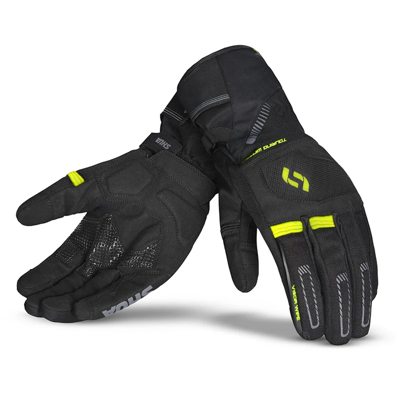 SHUA SNOW SEAL GUANTES DE MOTO INVERNO NEGRO AMARILLO