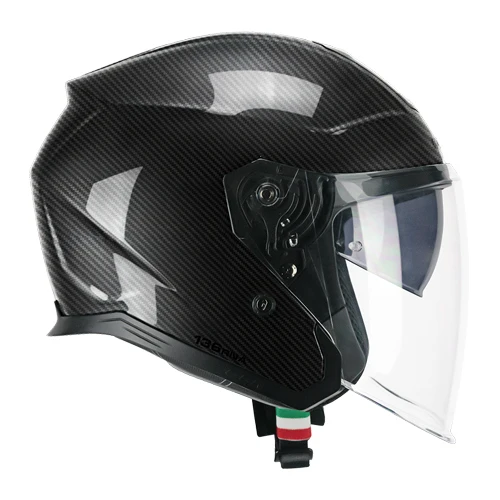 CGM 136A RNA MONO CASCO MOTO INTEGRALES CARBON NERO