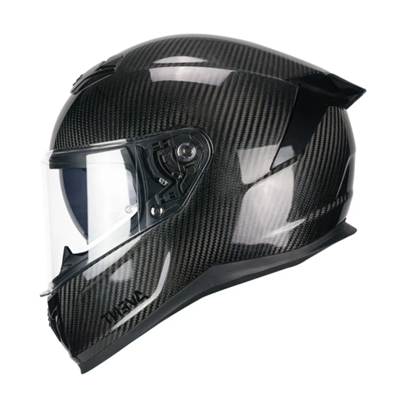 CGM 361C AVENT PRO Carbon Integral Moto Casco Negro