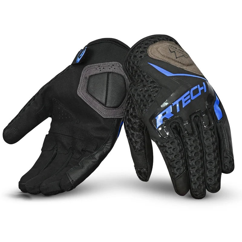 R-TECH RIDE PRO VERANO GUANTES DE MOTO HOMBRE AZUL