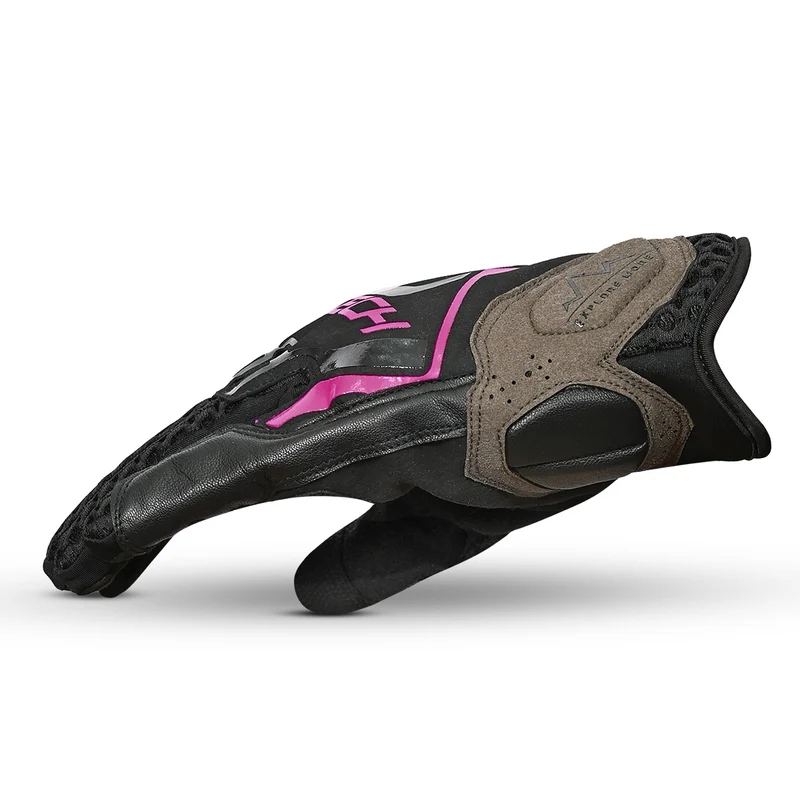 R-TECH RIDE PRO VERANO GUANTES DE MOTO MUJER NEGRO FUSCHIA