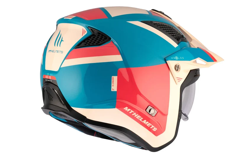 MT DISTRICT SV S ANALOG CASCO DE MOTO D7 BRILLO