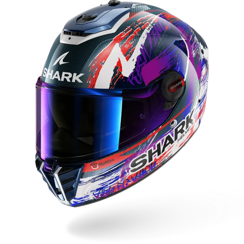 SHARK Spartan Rs Carbon Zarco Signature Casco Integral De Moto Violeta Blanco
