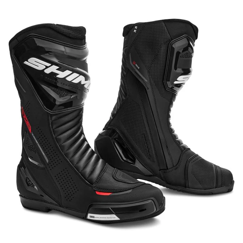 SHIMA RX-3 BOTAS DE MOTO HOMBRE ROJO FLOU