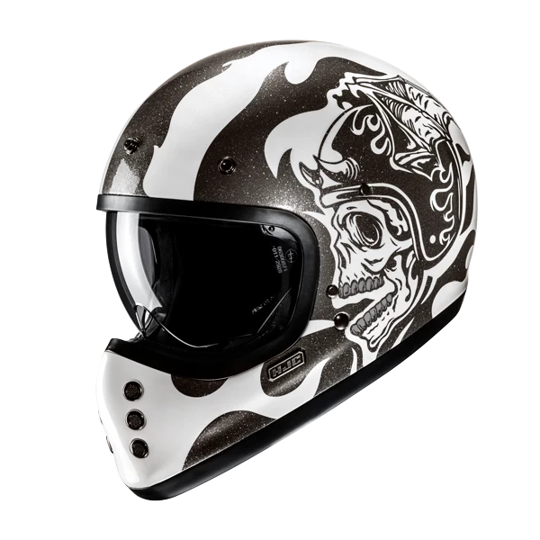 HJC V60 FLAME MC5 Casco Integral De Moto De Estilo Clásico