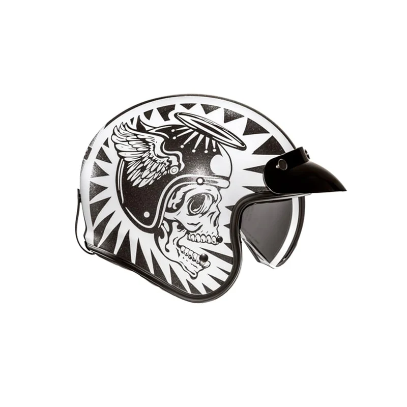 HJC V31 Flame MC5 abierto para motocicleta retro estilo urbano Casco