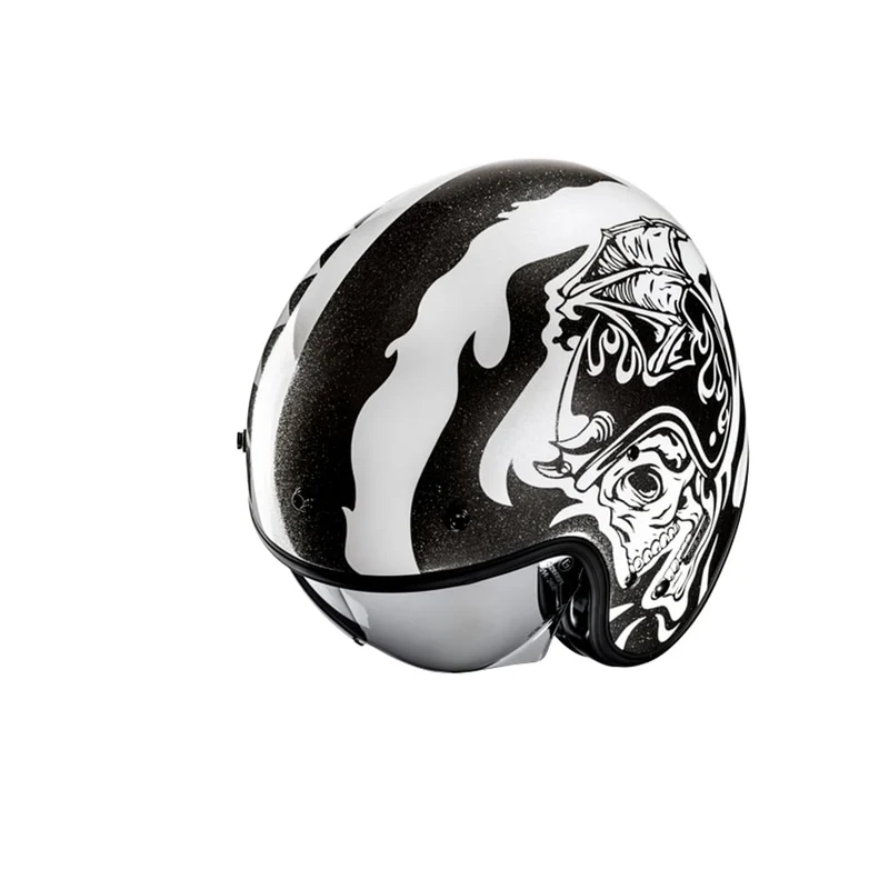 HJC V31 Flame MC5 abierto para motocicleta retro estilo urbano Casco