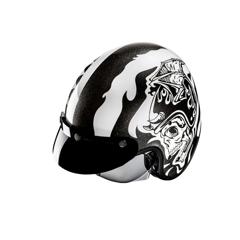 HJC V31 Flame MC5 abierto para motocicleta retro estilo urbano Casco