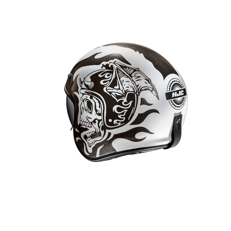 HJC V31 Flame MC5 abierto para motocicleta retro estilo urbano Casco