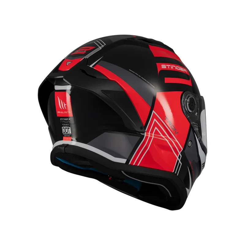 MT STINGER 2 TRON INTEGRALES CASCO DE MOTO B15 BRILLO