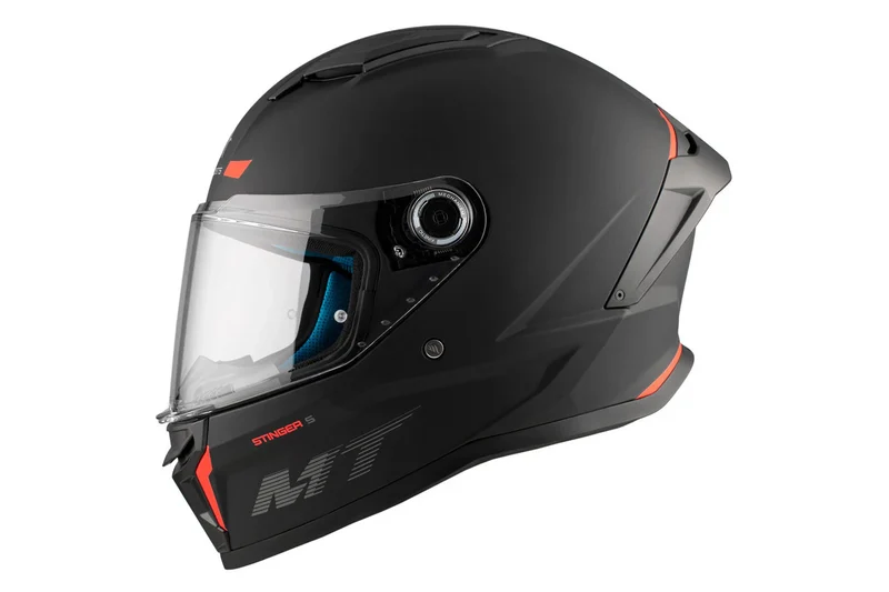 MT STINGER 2 SOLID TOURING S PARA INTEGRALES CASCO DE MOTO A1 NEGRO MATE