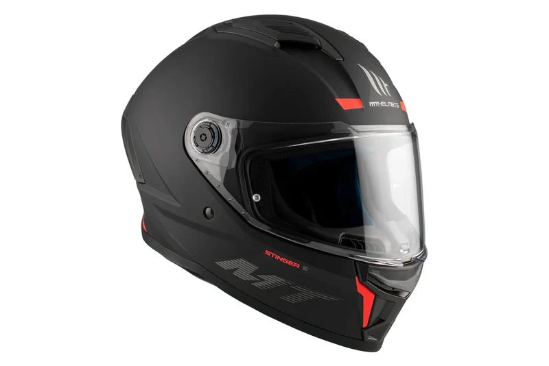 MT STINGER 2 SOLID TOURING S PARA INTEGRALES CASCO DE MOTO A1 NEGRO MATE