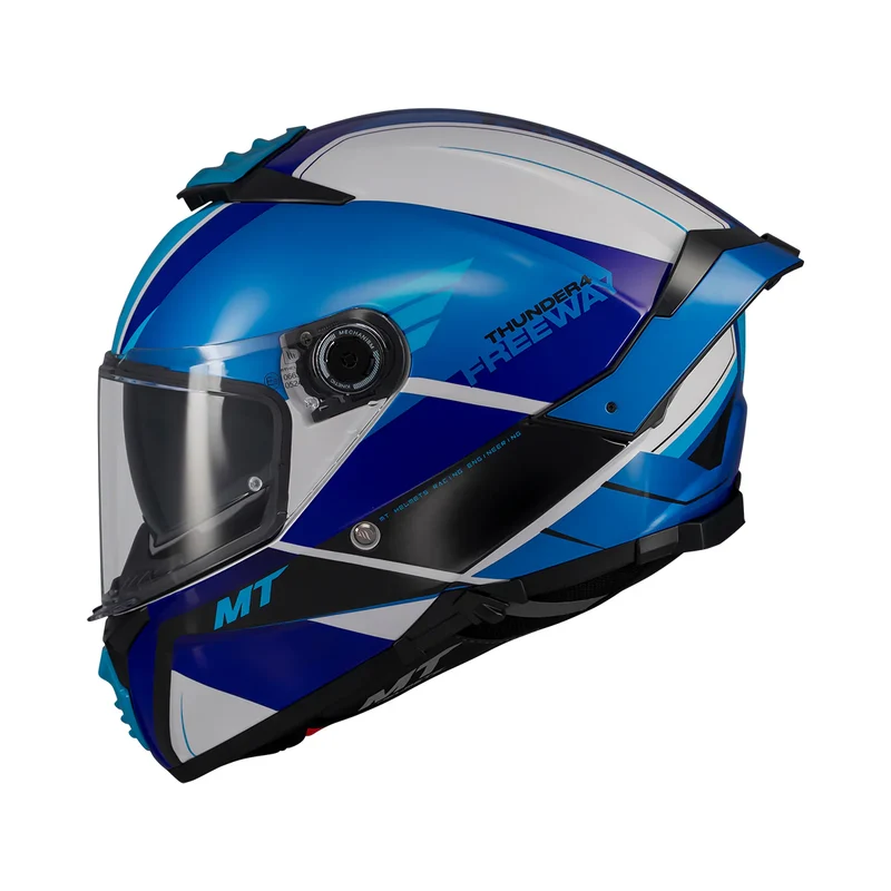 MT THUNDER 4 SV FREEWAY INTEGRAL DEPORTIVO CASCO DE MOTO A17 BRILLO