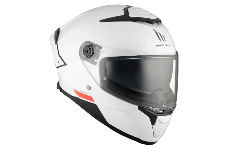 MT THUNDER 4 SV SOLID INTEGRAL CASCO DE MOTO A0 PERLA BRILLO
