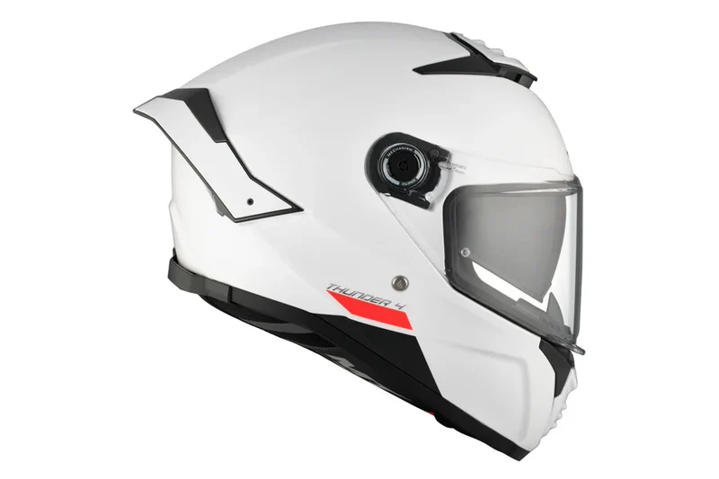MT THUNDER 4 SV SOLID INTEGRAL CASCO DE MOTO A0 PERLA BRILLO