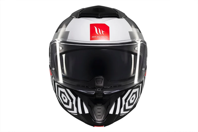 MT ATOM 2 STRANGE CON PARTE DELANTERA ABATIBLE MODULAR CASCO DE MOTO B2 BRILLANTE