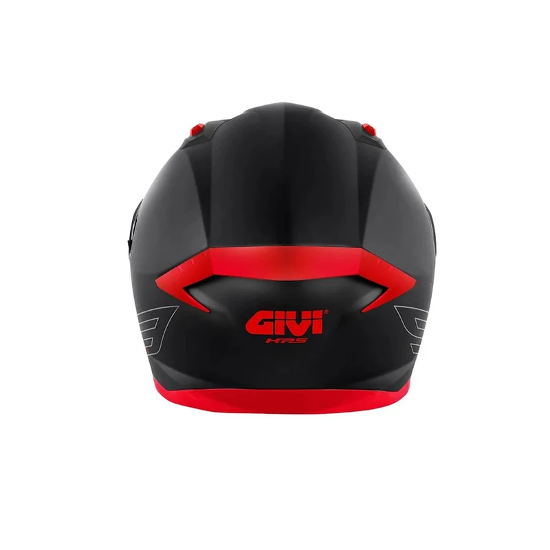 GIVI 50.9 ATOMIC BCRD CASCO INTEGRAL DEPORTIVO MOTOCICLETA NEGRO ROJO