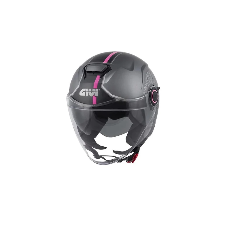GIVI H125F THTP MOTO JET CASCOS TITANIO ROSA