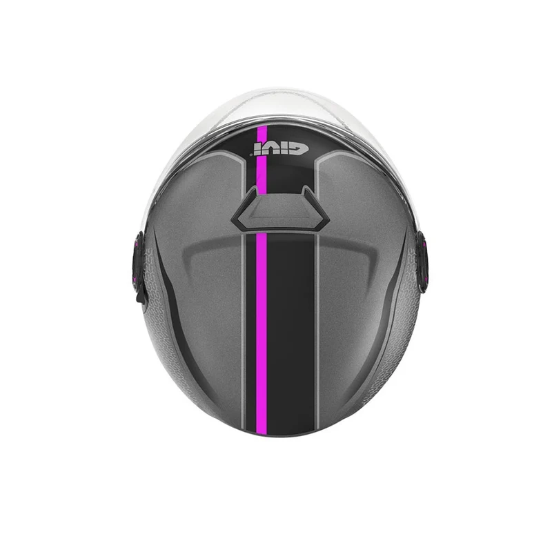 GIVI H125F THTP MOTO JET CASCOS TITANIO ROSA
