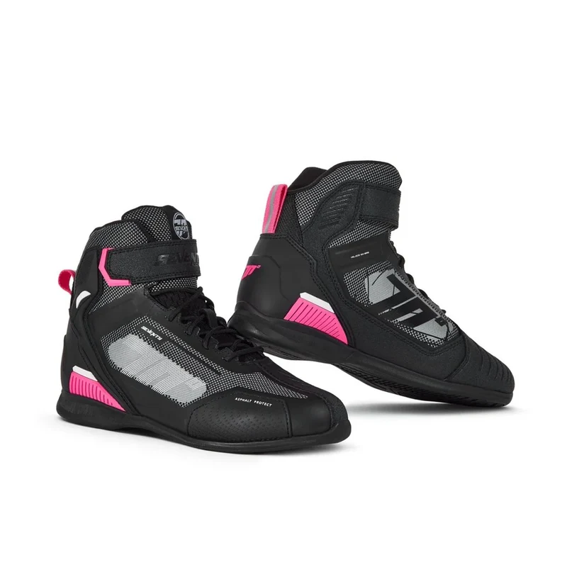 SEVENTY DEGREES SD-BR2 VELOCE BOTAS DE MOTO NEGRO ROSA