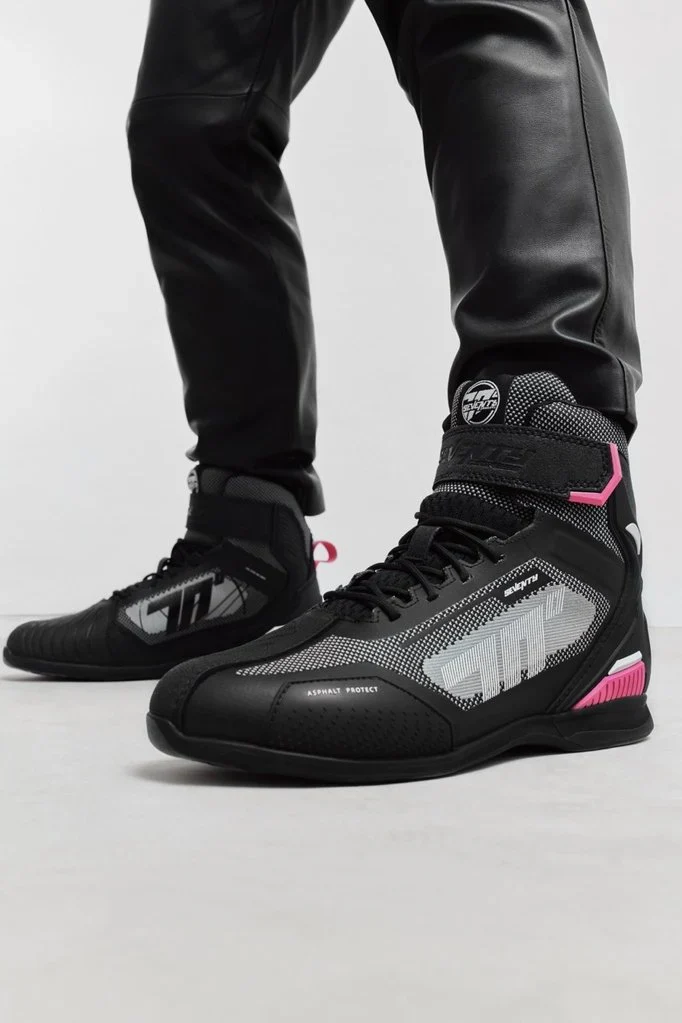 SEVENTY DEGREES SD-BR2 VELOCE BOTAS DE MOTO NEGRO ROSA