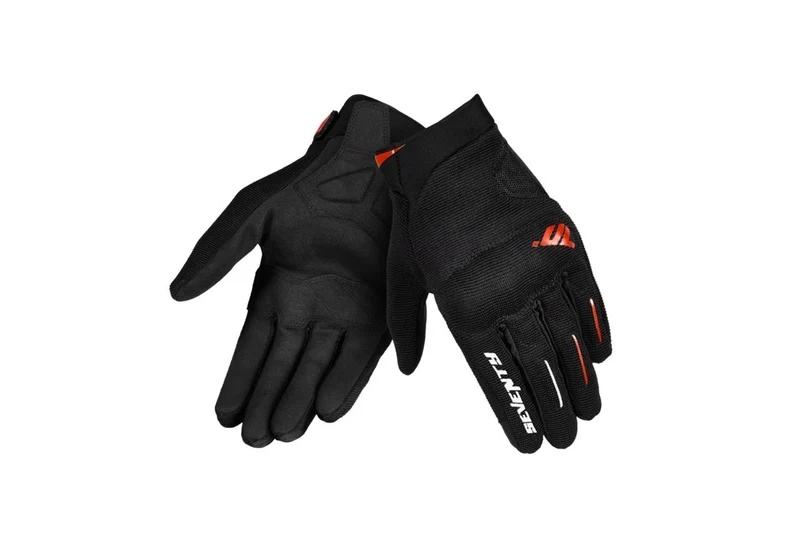 SEVENTY DEGREES SD-C40 ASPHALT GUANTE DE MOTO VERANO HOMBRE NEGRO ROJO